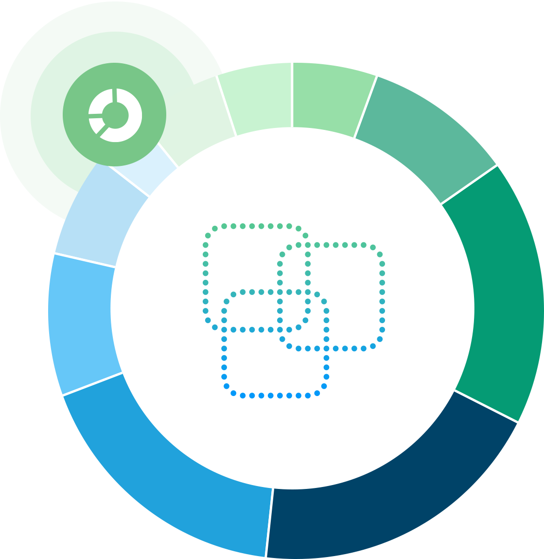 Smart tailored portfolio illustration